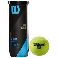 Мяч теннисный WILSON Tour Premier All Court, WRT109400, одобр.ITF, фетр, нат.резина,. уп.3 шт Цвет: Желтый
