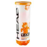 Мяч теннисный детский HEAD T.I.P Orange, 578123,уп.3 шт, фетр,нат.резина,желто-оранжевый Цвет: Желто-оранжевый