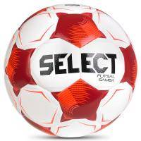 Мяч футзал. SELECT Futsal Samba v26, 1063471008, р.4,FIFA Basic, 32п, ТПУ, гибр.сш, бел-кр-черн Цвет: Белый/Красный/Оранжевый