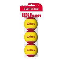 Мяч теннисный детский WILSON Starter Red, WRT137001,уп.3 шт, фетр,нат.резина,желто-красный Цвет: Желто-красный