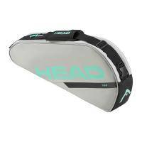 Сумка-чехол HEAD Tour Racquet Bag S, 260944-CCTE, с карманом для 3 тен.ракеток, серо-бирюзовый Цвет: Серо-бирюзовый