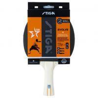 Ракетка для н/т Stiga Evolve WRB 1*, 1211-8318-01, для любит., накл. 1,7мм ITTF, конич. ручка Цвет: Черный/Красный