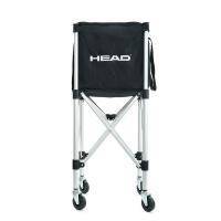 Тележка для теннисных мячей HEAD TT7003, на 125 мячей,с сумкой-переноской, складная, металл, черный Цвет: Черный Размер: Дл. 35 см, ш. 20 см, выс. 31 см