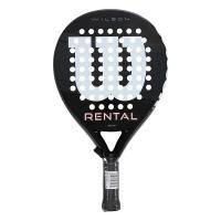 Ракетка для падела WILSON Rental Padel Racket V1 BKWH, WR203211U2, стекловолокно, черный Цвет: Черный