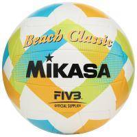 Мяч вол. пляжн. MIKASA BV543C-VXA-LG, 18 панелей, синт.кожа (ТПУ), маш.сш., бут.кам, мультиколор Цвет: Сине-желтый