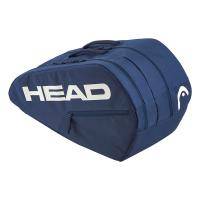 Сумка-чехол HEAD Base Padel Bag M, 261365-NY, с карманом, на 3 ракетки для падела, темно-синий Цвет: Темно-синий