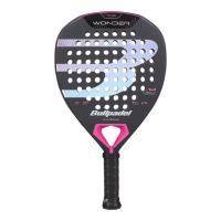 Ракетка для падела BULLPADEL Wonder 27, 497250, для продв.игроков, стекловолокно, карбон, черно-роз Цвет: Черно-розовый
