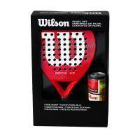 Набор для падела WILSON Optix XP Padel KIT, WR202110U2, ракетка + 3мяча, красный Цвет: Красный Размер: 