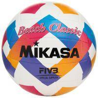 Мяч вол. пляжн. MIKASA BV543C-VXA-O, 18 панелей, синт.кожа (ТПУ), маш.сш., бут.кам, мультиколор Цвет: Сине-красный