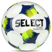 Мяч футзал. SELECT Futsal Talento 13 V26, 1062471015, р.3, 32п, ТПУ, гибр.сш, бело-сине-желтый Цвет: Белый/Синий/Желтый