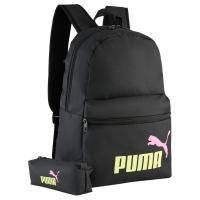 Рюкзак спорт. PUMA Phase Backpack Set, 09119104, полиэстер, черный Цвет: Черный