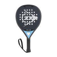 Ракетка для падела Dunlop FX Jr, 10370738, для юниоров, гибрид, графит, черно-голубой Цвет: Черный/Голубой