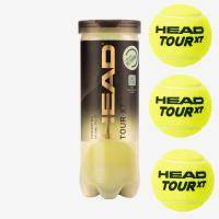 Мяч теннисный HEAD Tour XT 3B, 570823, уп.3 шт,одобр.ITF,сукно,нат.резина,желтый Цвет: Желтый