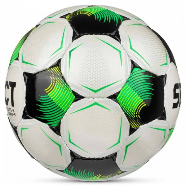 Мяч футзал. SELECT Futsal Mimas V26, 1053471006, р.4,FIFA Basic, 32п, ПУ, руч.сш, бело-зелено-черн. Цвет: Желто-зелено-черный