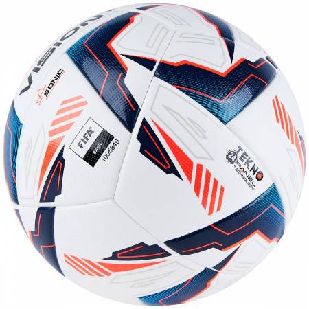 Мяч футб. VISION Sonic, FV324065,р.5, 24 пан.,FIFA Basic,PU, термосш.,бело-синий Цвет: Белый