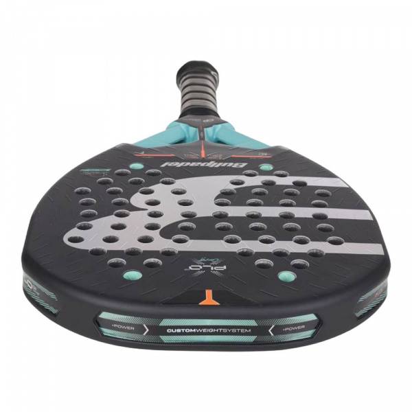 Ракетка для падела BULLPADEL Xplo Comfortl 27, 497245,для продв.игр., стекловолокно, карбон, черн. Цвет: Черный/Бирюзовый/Сиреневый