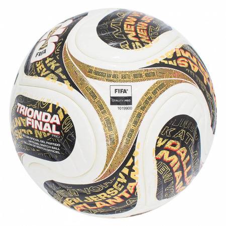 Мяч футб. ADIDAS WC26 Trionda Final PRO, JY8928, р.5, FIFA PRO, 4пан, ПУ, термосш, бел-черн-золотист Цвет: Белый/Черный/Золотистый