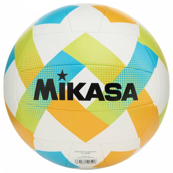 Мяч вол. пляжн. MIKASA BV543C-VXA-LG, 18 панелей, синт.кожа (ТПУ), маш.сш., бут.кам, мультиколор Цвет: Сине-желтый