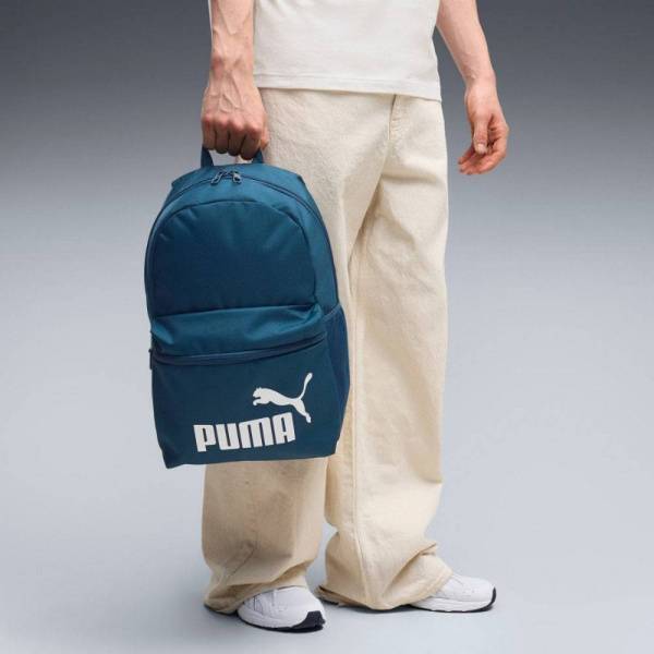 Рюкзак спорт. PUMA Phase Backpack, 09116441, полиэстер, темносине-зеленый Цвет: Темносине-зеленый