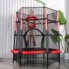 Батут DFC JUMP KIDS 55" красн/сер, сетка (137см)