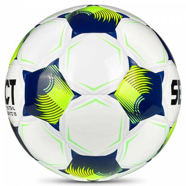 Мяч футзал. SELECT Futsal Talento 13 V26, 1062471015, р.3, 32п, ТПУ, гибр.сш, бело-сине-желтый Цвет: Белый/Синий/Желтый