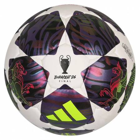 Мяч футзал. ADIDAS UCL Pro Sala JX9102, р.4, FIFA Quality Pro, 32п, ПУ, руч.сш, бело-фиолетовый Цвет: Бело-фиолетовый
