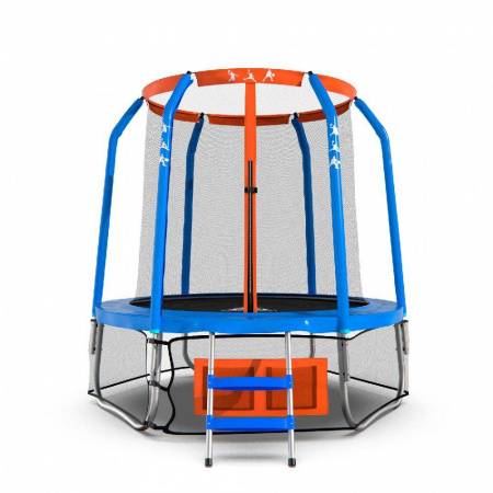 Батут DFC JUMP BASKET 6ft внутр.сетка, лестница (183cм)