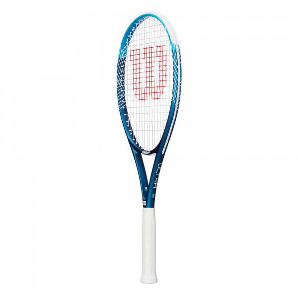 Ракетка б/т Wilson Ultra Power 105 Gr3, WR147010U3, для любит, композит, со струнами, темносин-бел Цвет: Темно-синий