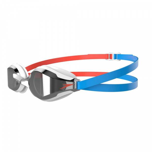 Очки для плав. SPEEDO Fastskin Speedsocket 2 Mirror, 8-1089717608, ЗЕРКАЛЬН. линзы, белая оправа Цвет: 