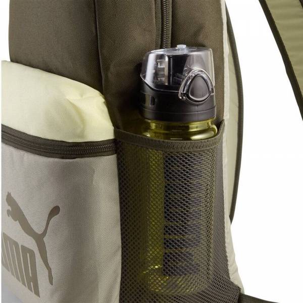 Рюкзак спорт. PUMA Phase Backpack, 09117505, полиэстер, хаки, бежевый Цвет: Хаки/Бежевый