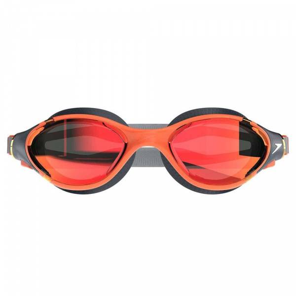 Очки для плав. SPEEDO Biofuse 2.0 Mirror, 8-00233117933, ЗЕРКАЛЬНЫЕ линзы, оранжевая оправа Цвет: 