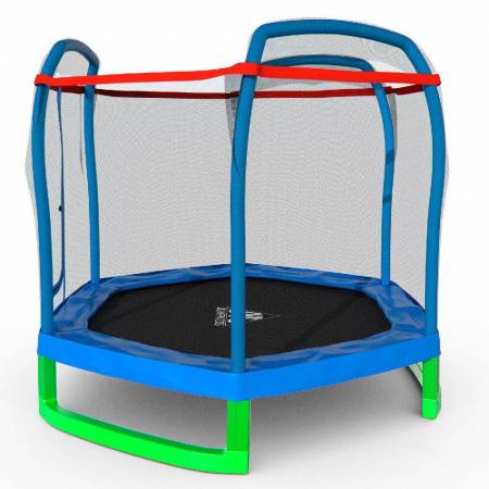 Батут DFC JUMP KIDS 7' синий, сетка (210см)