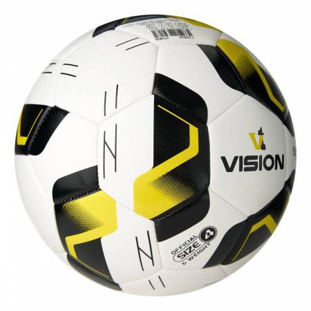 Мяч футб. VISION Striker, F325034, р.4,32 пан.,гл.TPU,2подкл. слой, маш. сш., бело-черно-желт Цвет: Белый