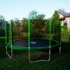 Батут DFC Trampoline Fitness 16ft наружн.сетка, св.зел. (488см)(два короба)