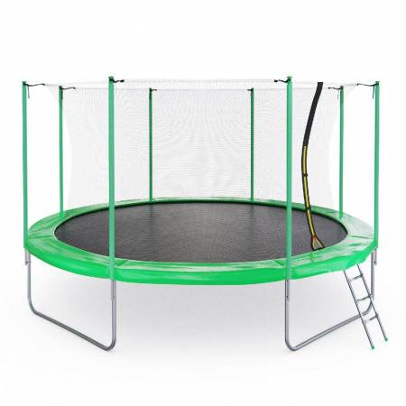 Батут 14FT green с внутренней защитной сеткой ( 2 короба )