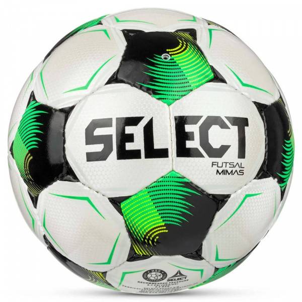 Мяч футзал. SELECT Futsal Mimas V26, 1053471006, р.4,FIFA Basic, 32п, ПУ, руч.сш, бело-зелено-черн. Цвет: Желто-зелено-черный