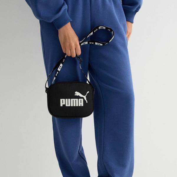Сумка кросс-боди PUMA BASE Crossbody, 09250801, полиэстер, черно-белый Цвет: Черный/Белый