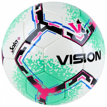 Мяч футзал. VISION SALA+, FIFA Quality Pro, FS324084 р.4, 32 п. PU, 4 подкл.сл, руч.сшив.,бело-зелен Цвет: Белый