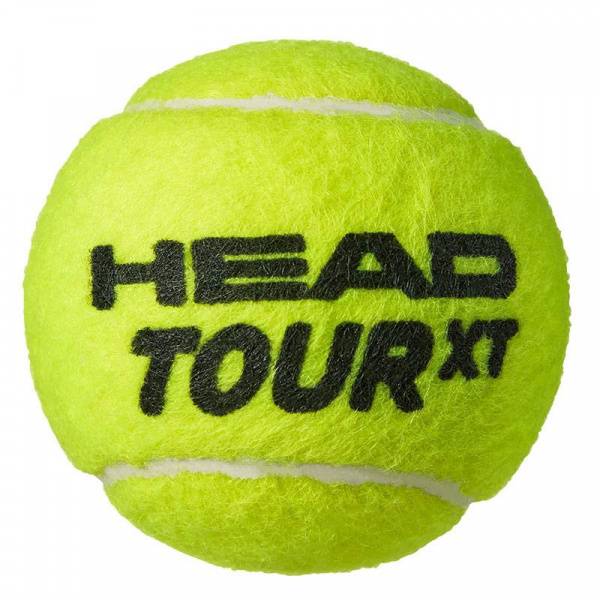 Мяч теннисный HEAD Tour XT 3B, 570823, уп.3 шт,одобр.ITF,сукно,нат.резина,желтый Цвет: Желтый