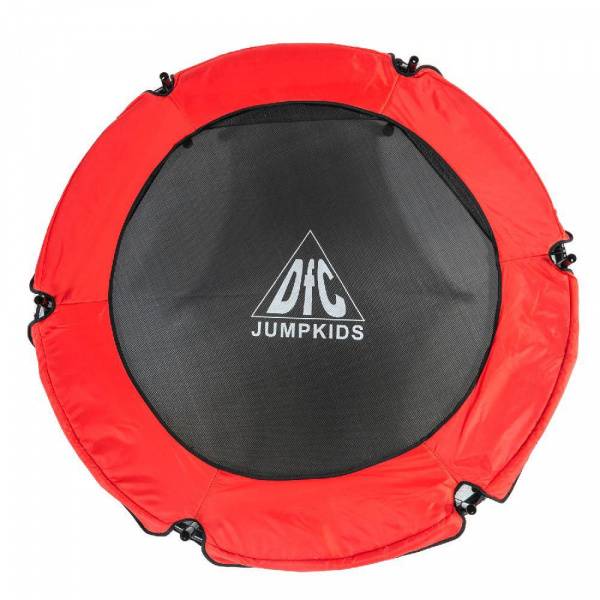Батут DFC JUMP KIDS 55" красн/сер, сетка (137см)