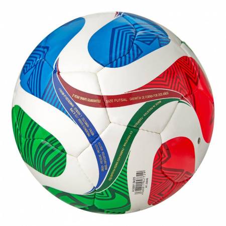 Мяч футзал. ADIDAS WC26 Trionda Training Sala, JD8048, р.4, 18п, ПУ, ручная сш, мультиколор Цвет: Белый