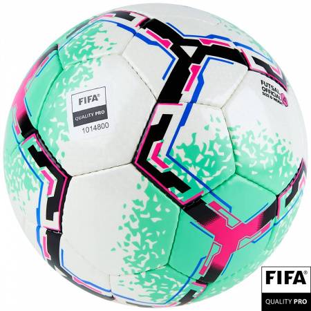 Мяч футзал. VISION SALA+, FIFA Quality Pro, FS324084 р.4, 32 п. PU, 4 подкл.сл, руч.сшив.,бело-зелен Цвет: Белый