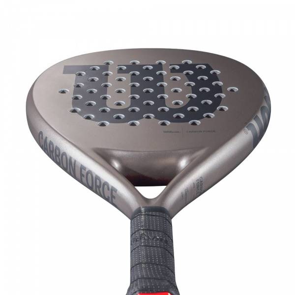 Ракетка для падела WILSON Carbon Force, WR134511U2, для любителей, карбон ,серо-черный Цвет: Серый/Черный
