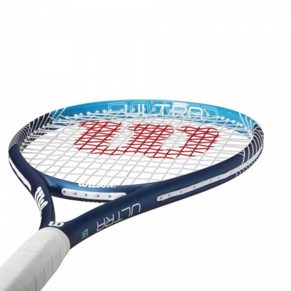 Ракетка б/т Wilson Ultra Power 105 Gr3, WR147010U3, для любит, композит, со струнами, темносин-бел Цвет: Темно-синий