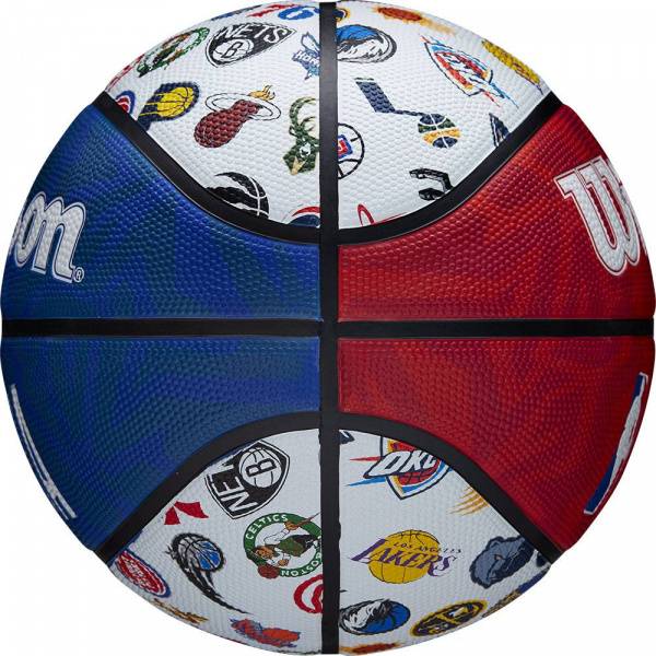 Мяч баск. WILSON NBA All Team, WTB1301XBNBA, р.7, резина, сине-белый Цвет: Синий