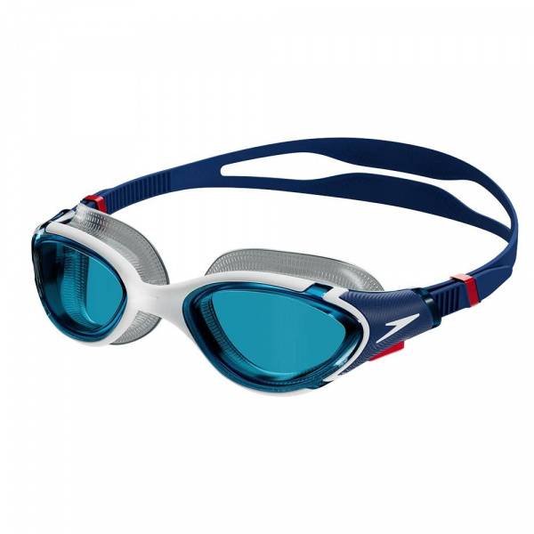 Очки для плав. SPEEDO Biofuse 2.0 8-00233214516, СИНИЕ линзы, бело-черная оправа Цвет: 