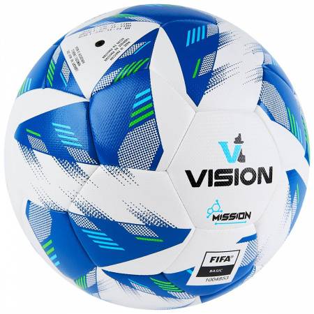 Мяч футб. VISION Mission, FV324074,р.4, FIFA Basic, PU, 32 пан, гибрид.,бело-синий Цвет: Белый