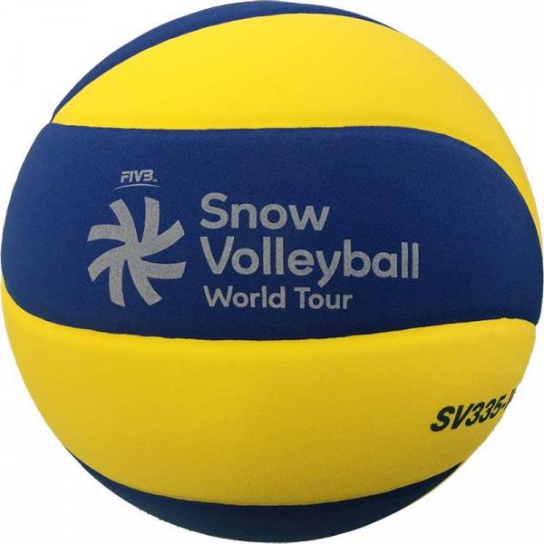 Мяч для вол. на снегу MIKASA SV335-V8, р.5, FIVB Appr, синт.пена ТПЕ, клееный, бут.кам, жел-син Цвет: Желтый