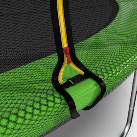Батут DFC Trampoline Fitness 16ft наружн.сетка, св.зел. (488см)(два короба)