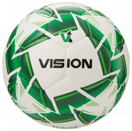 Мяч футзал. VISION MISSION, FS325114 р.4, 32 п. PU, 4 подкл.сл, гибрид.,бело-зелен Цвет: Белый